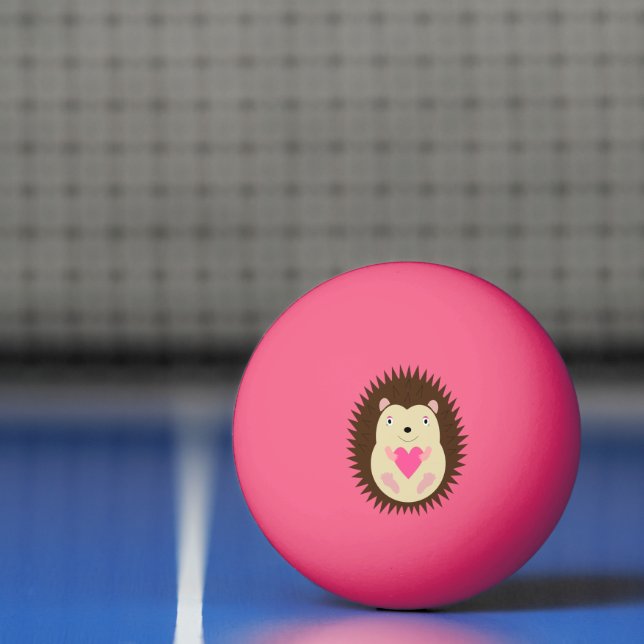 Bolinha De Ping Pong Lindo ouriço bebê menina rosa (Líquido)