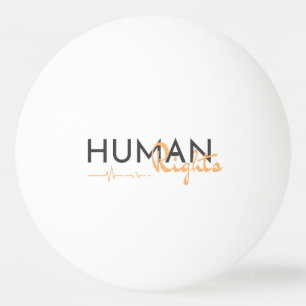Bolinha De Ping Pong Linha de vida dos direitos humanos