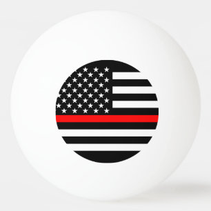 Bolinha De Ping Pong Linha vermelha fina símbolo de América