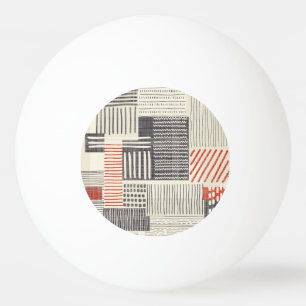 Bolinha De Ping Pong Listras geométricas desenhadas à mão, padrão sem c