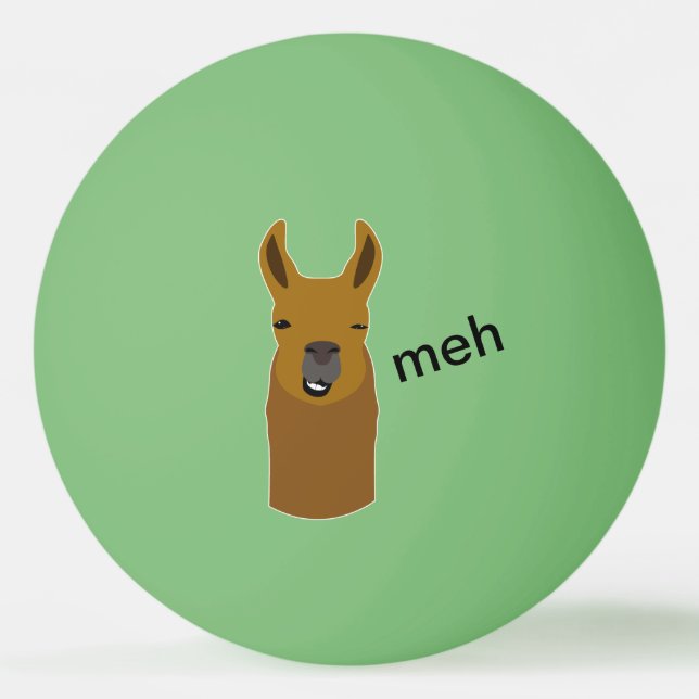 Bolinha De Ping Pong Llama Engraçado (Frente)