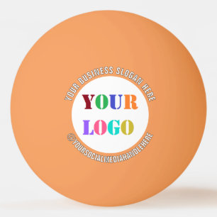 Bolinha De Ping Pong Logotipo e Texto Personalizado da Empresa na sua B