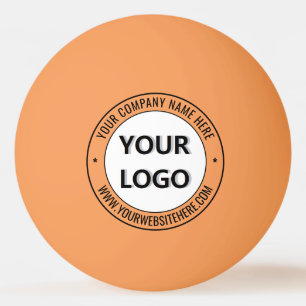 Bolinha De Ping Pong Logotipo Personalizado da Empresa Textos Selos Bol