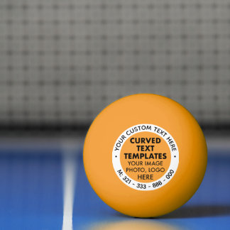 Bolinha De Ping Pong Logotipo personalizado e Promocional de texto GLOW