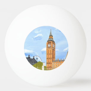 Bolinha De Ping Pong Londres Big Ben