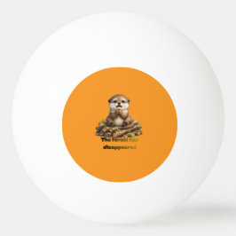 Bolinha De Ping Pong Lontra em Design de Conservação Florestal de Toras