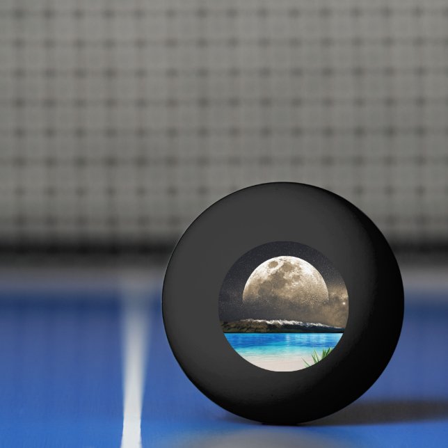 Bolinha De Ping Pong Lua E Praia (Líquido)