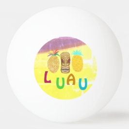 Bolinha De Ping Pong Luau Tiki de Abacaxi de Verão