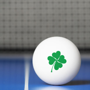 Bolinha De Ping Pong Lucky Verde Bonito 4 deixa coração Trevo