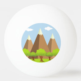 Bolinha De Ping Pong Lúpulo Da Floresta E Das Montanhas