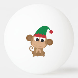 Bolinha De Ping Pong Macaco do duende do Natal
