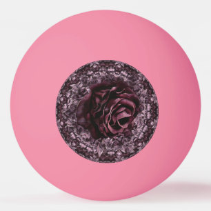 Bolinha De Ping Pong Mandala de Rosa