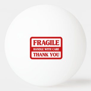 Bolinha De Ping Pong Manipulação Frágil Com Cuidado