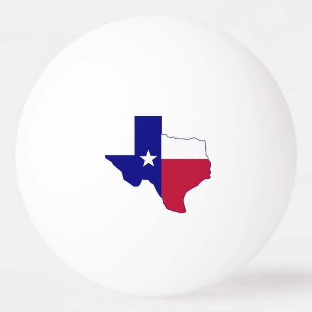 Bolinha De Ping Pong Mapa de Sinalizador do Texas (Frente)