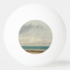 Bolinha De Ping Pong Mar Calmo - Gustave Courbet