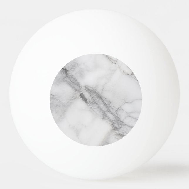 Bolinha De Ping Pong Mármore Branco (Verso)