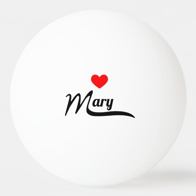 Bolinha De Ping Pong Mary (Frente)