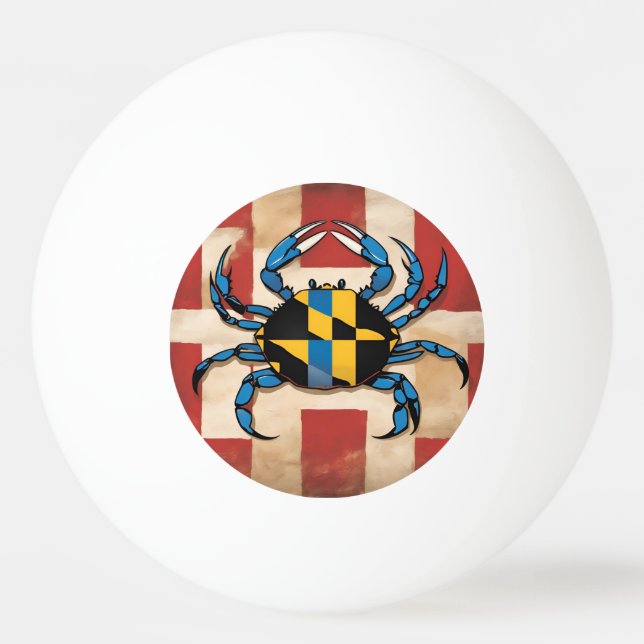 Bolinha De Ping Pong Maryland Blue Crab (Frente)