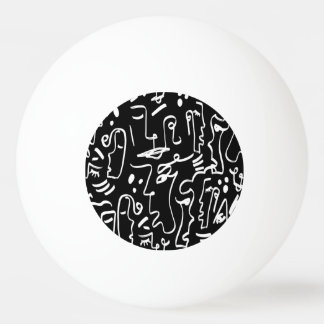 Bolinha De Ping Pong Máscaras Abstrato Faces: Padrão Geométrico