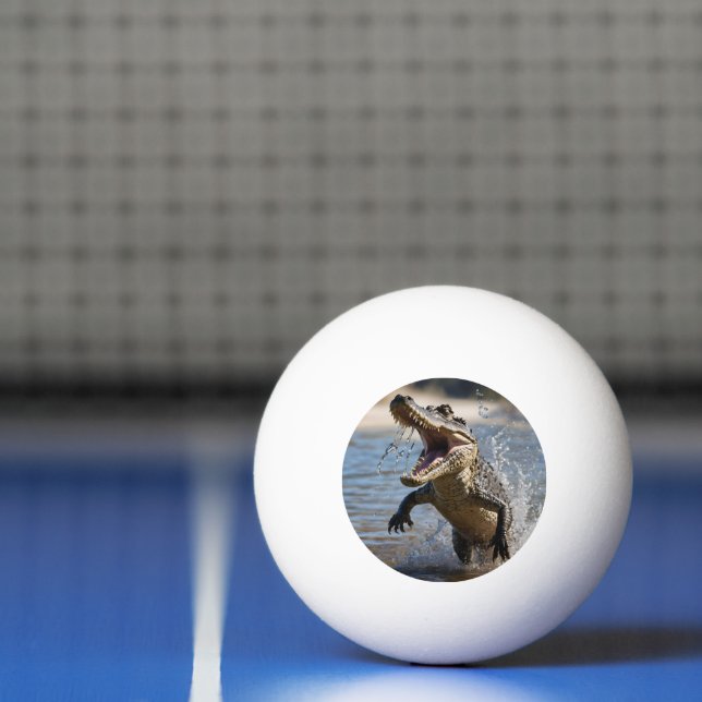 Bolinha De Ping Pong Maxilares Assustadores: Crocodilo Australiano Salt (Líquido)