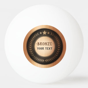 Bolinha De Ping Pong MEDALHA PERSONALIZADA DIY Bronze ADICIONE SEU LOGO