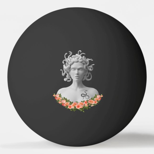 Bolinha De Ping Pong Medusa Gorgon Mitologia Grega (Frente)