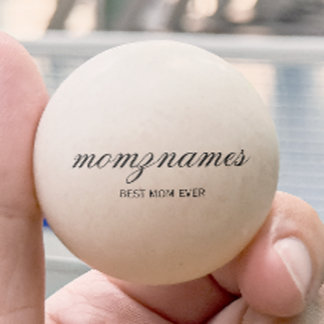 Bolinha De Ping Pong Melhor Mãe Personalizada Nome De Caligrafia