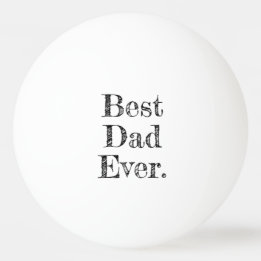 Bolinha De Ping Pong Melhor Pai de Todos Tipografia Desenhada à Mão