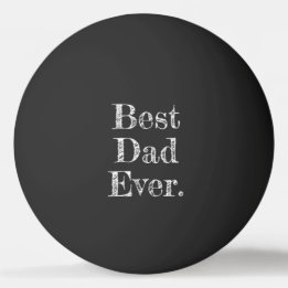 Bolinha De Ping Pong Melhor Pai de Todos Tipografia Desenhada à Mão