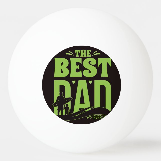Bolinha De Ping Pong Melhor Pai do Mundo (Frente)