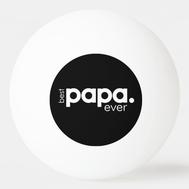 Bolinha De Ping Pong Melhor Papá De Diversão Moderna (Frente)