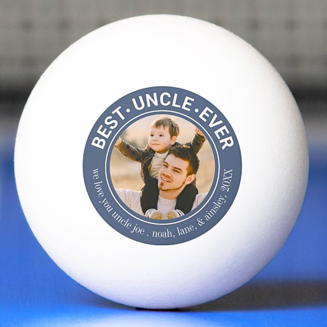 Bolinha De Ping Pong Melhor Tio Alguma Vez Personalizado Foto (Criador carregado)