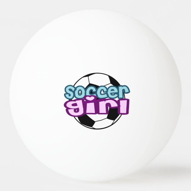Bolinha De Ping Pong Menina do futebol (Frente)