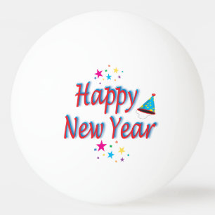 Bolinha De Ping Pong Mensagem de feliz ano novo
