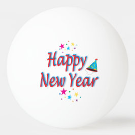 Bolinha De Ping Pong Mensagem de feliz ano novo