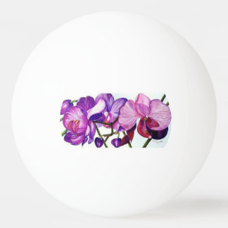 Bolinha De Ping Pong Mesa de Ping Pong Flor de Orquídea Roxa Elegante