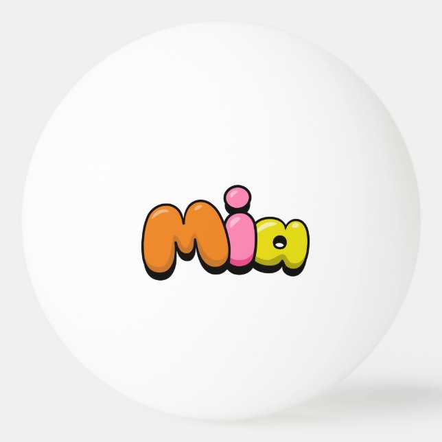 Bolinha De Ping Pong Mia (Frente)
