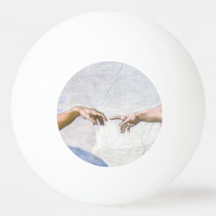 Bolinha De Ping Pong Michelangelo - Criação de Adão Isolado