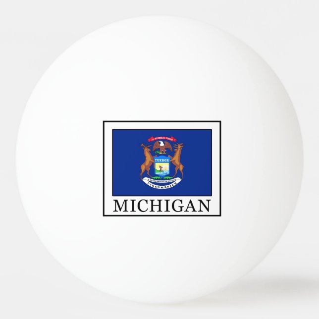 Bolinha De Ping Pong Michigan (Frente)