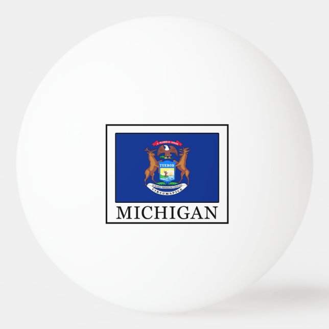 Bolinha De Ping Pong Michigan (Frente)