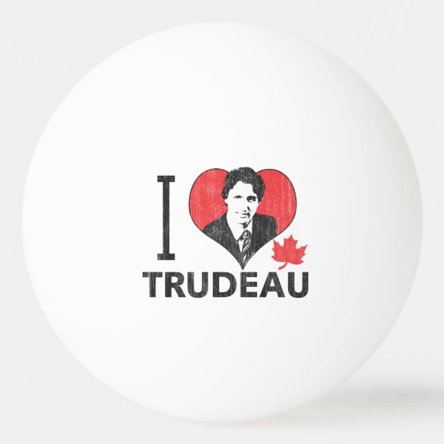 Bolinha De Ping Pong Mim coração Trudeau (Frente)