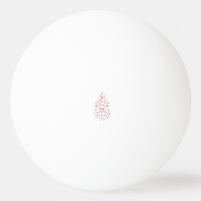Bolinha De Ping Pong Misty Rosa, Flush Mahogany, Decorative Design (Frente)