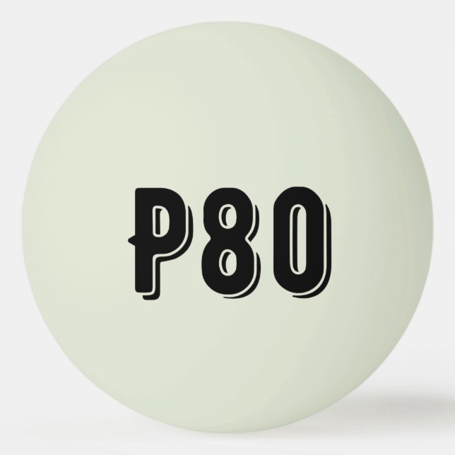 Bolinha De Ping Pong Monograma desportivo P80 (Frente)