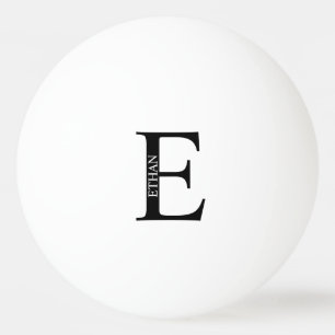 Bolinha De Ping Pong Monograma e Nome Personalizados
