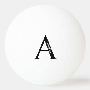 Bolinha De Ping Pong Monograma e Nome Personalizados