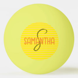 Bolinha De Ping Pong Monograma Moderno de Típica Esportiva