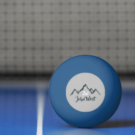 Bolinha De Ping Pong Monograma personalizável de cadeia montanhosa dese