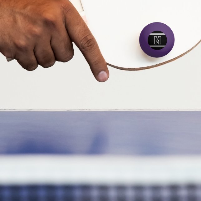 BOLINHA DE PING PONG MONOGRAMA SIMPLES INTITAL COM LINHAS (Remo)