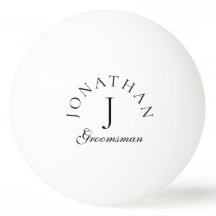 monograma simples, padrinho de casamento elegante 