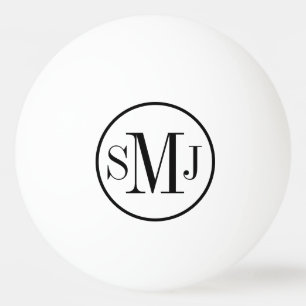 Bolinha De Ping Pong Monogrammed elegante